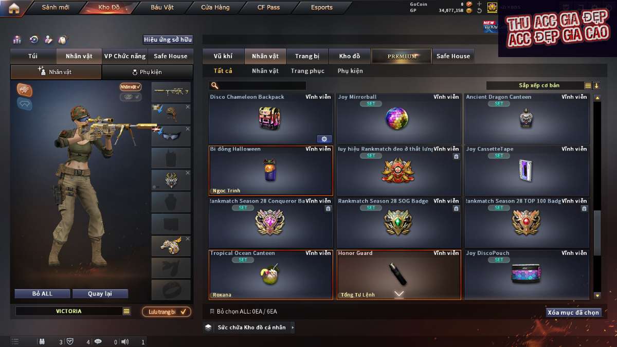 shop acc cf uy tin gia re